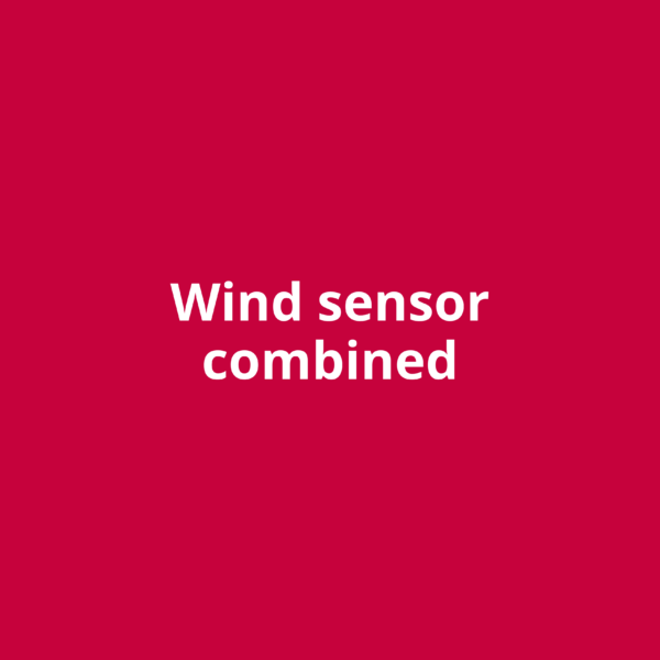 Wind sensor combined