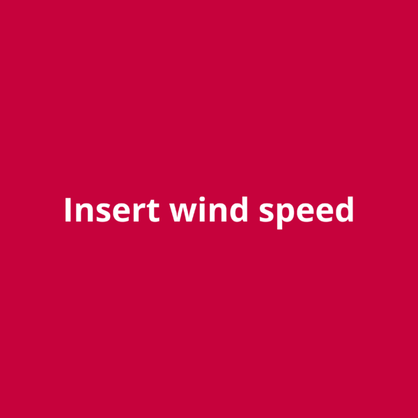 Insert wind speed